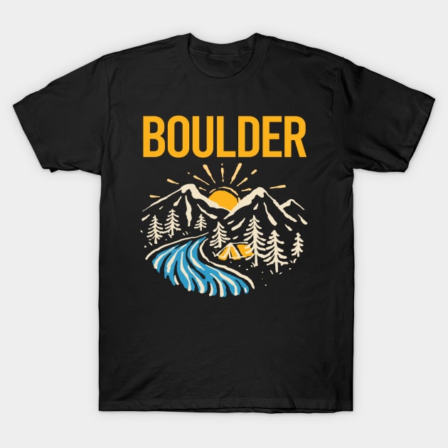 Nature Landscape Boulder T-Shirt by rosenbaumquinton52